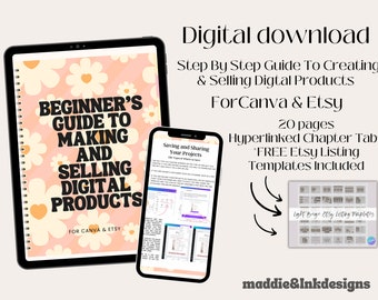 Guide Canva-Guide Canva-Comment vendre sur Etsy-Guide produit numérique-Canva Crash Course-Guide Etsy-Guide Etsy-Comment utiliser Canva-Etsy