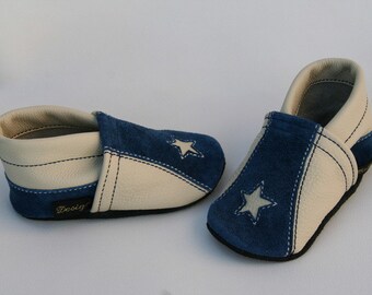 Chaussures Crawler -Trend'Beige/Bleu Foncé 'Gr.20