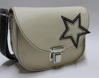 Kindertasche *Beige/Dunkelbraun"Double Star " *