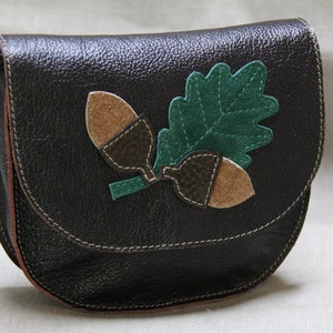 Wies'n/ Dirndltasche/Belt bag-Leather Oak Leaves image 1