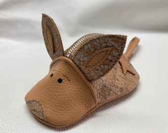 Tierische kleine Tasche „ Leder/Design Kork “Einzelstück“