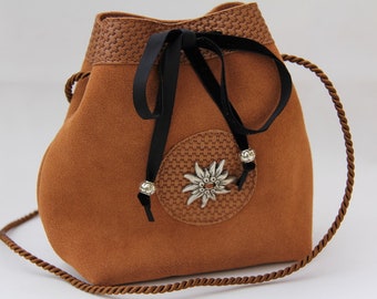 Wiesn/Dirndl Tasche/TrachtenbeutelLucyWildleder