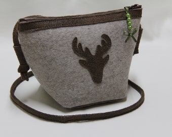 Wies'n/Trachtentasche-Design Felt/LeatherHirsch1