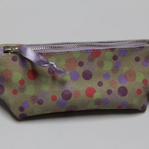 Trousse de maquillagePoints violetscuir image 1