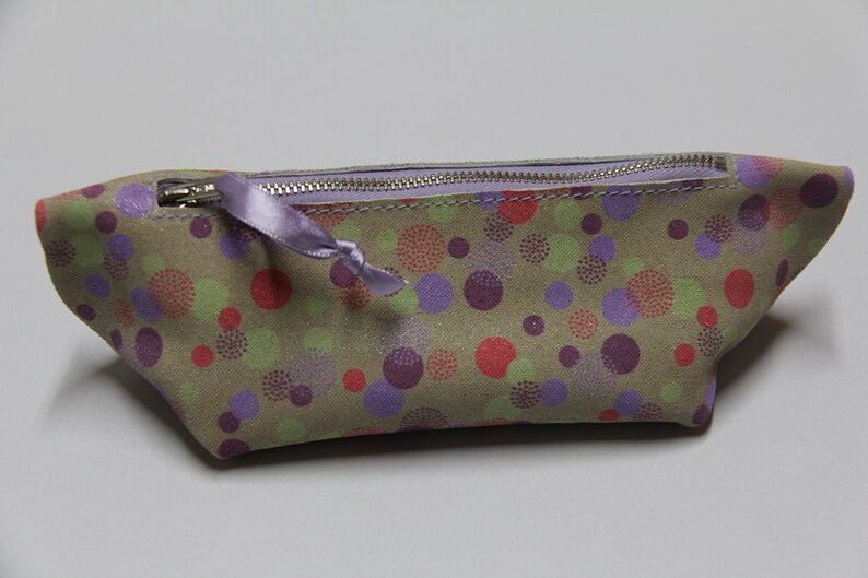 Trousse de maquillagePoints violetscuir image 1