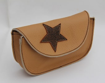 Gürteltasche *Leder*Nature-Brown Star*