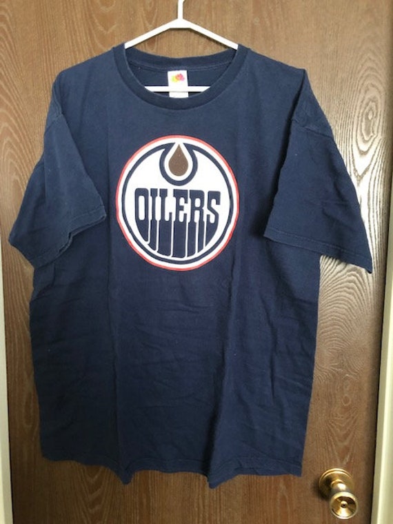 CustomCat Edmonton Oilers Gear Retro NHL T-Shirt Sport Grey / S