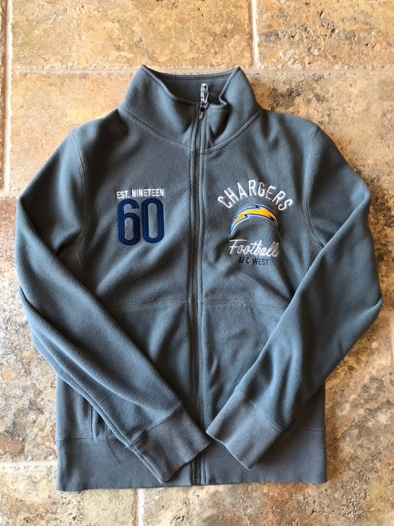 chargers zip up hoodie