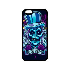 Disney Art Haunted Mansion Hatbox Ghost Themed iPhone Case iPhone 6 6S 7 8 Plus, X XS Pro Max, XR, SE, 12 13 14 15 Mini Pro Max Plus