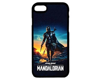 Keyscaper Star Wars: The Mandalorian Pattern Clear Phone Case Apple Iphone 14 Multicolor