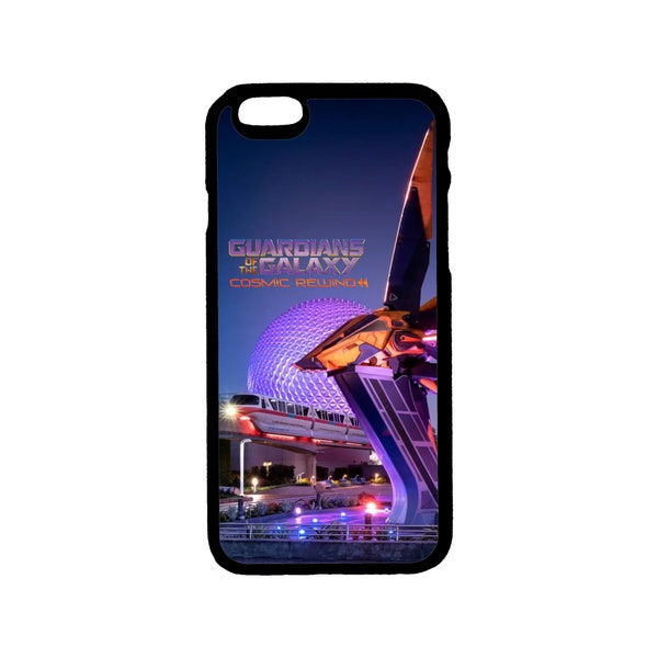 Guardians Of The Galaxy At Walt Disney World's Epcot Themed iPhone Case iPhone 6 7 8 X XS XR SE 12 13 14 15 Mini Pro Max Plus