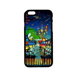 Disney Art Tomorrowland Themed Snap-on iPhone Case - iPhone 6 6S 7 8 Plus, X XS Pro Max, XR, SE, 12 13 14 15 Mini Pro Max Plus