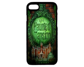Disney iPhone Case Disney Art Haunted Mansion Themed  iPhone Case iPhone 6 6S 7 8 Plus, X XS Pro Max, XR, SE, 12 13 14 15 Mini Pro Max Plus