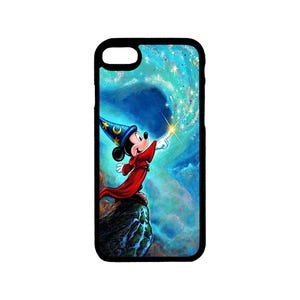 Mickey Mouse Sorcerer's Apprentice themed iPhone Case: Wireless / Magnetic Charging Compatible