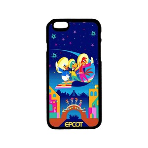 Disney Art Epcot&#39;s Gran Fiesta Tour Themed iPhone Three Caballeros models 6 6S 7 8 Plus, X XS Pro Max, XR, SE, 12 13 14 15 Mini Pro Max Plus