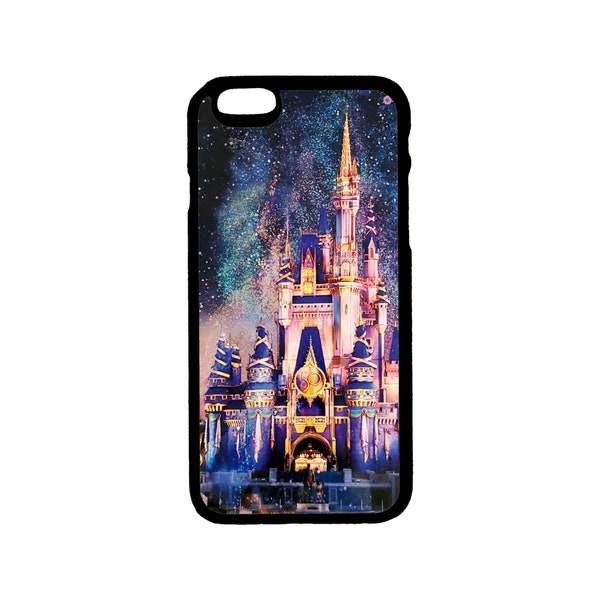 Disney Art Cinderella's Castle 50th Anniversary iPhone  Case iPhone Models 6 6S 7 8 Plus, X XS Pro Max, XR SE, 12 13 14 15 Mini Pro Max Plus