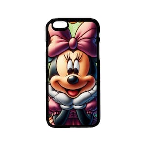 Disney&#39;s Minnie Mouse Themed iPhone Case - iPhone 6 6S 7 8 Plus, X XS Pro Max, XR, SE, 12 13 14 15 Mini Pro Max Plus