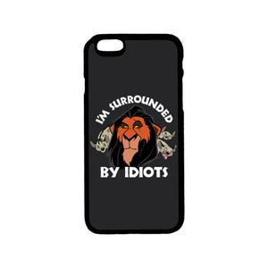 Disney&#39;s Lion King Scar Themed iPhone Case - iPhone 6 6S 7 8 Plus, X XS Pro Max, XR, SE, 12 13 14 15 Mini Pro Max Plus