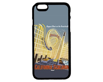 Disney iPhone Case Disneyland California Screamin Themed iPhone Case 6 6S 7 8 Plus, X XS Pro Max, XR, SE, 12 13 14 15 Mini Pro Max Plus