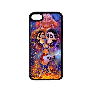 Disney's Coco Themed iPhone Case - iPhone 6,6S,6 Plus,7,8,7 Plus,8Plus,X/XS,XR,XS Max,11,11 Pro,11 Pro Max Se 12,13,14,15/Mini/Pro/Max/Plus