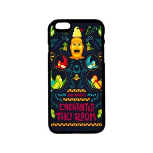 Disney iPhone Case Disney Art Enchanted Tiki Room Themed iPhone Case iPhone 6 6S 7 8 Plus, X XS Pro Max XR, SE 12 13 14 15 Mini Pro Max Plus