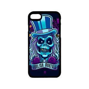 Disney Art Haunted Mansion Hatbox Ghost Themed iPhone Case iPhone 6 6S 7 8 Plus, X XS Pro Max, XR, SE, 12 13 14 15 Mini Pro Max Plus