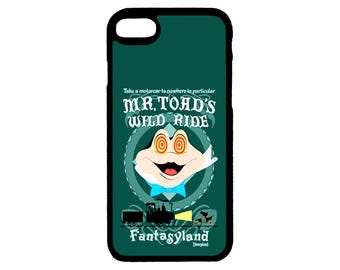 Disney Art Mr Toad&#39;s Themed iPhone Case Custom iPhone Case for iPhone 6 6S 7 8 Plus, X XS Pro Max, XR, SE, 12 13 14 15 Mini Pro Max Plus