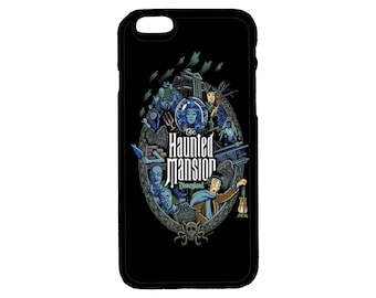 Disney Art iPhone Case Haunted Mansion Themed  Custom iPhone Case iPhone 6 6S 7 8 Plus, X XS Pro Max, XR, SE, 12 13 14 15 Mini Pro Max Plus