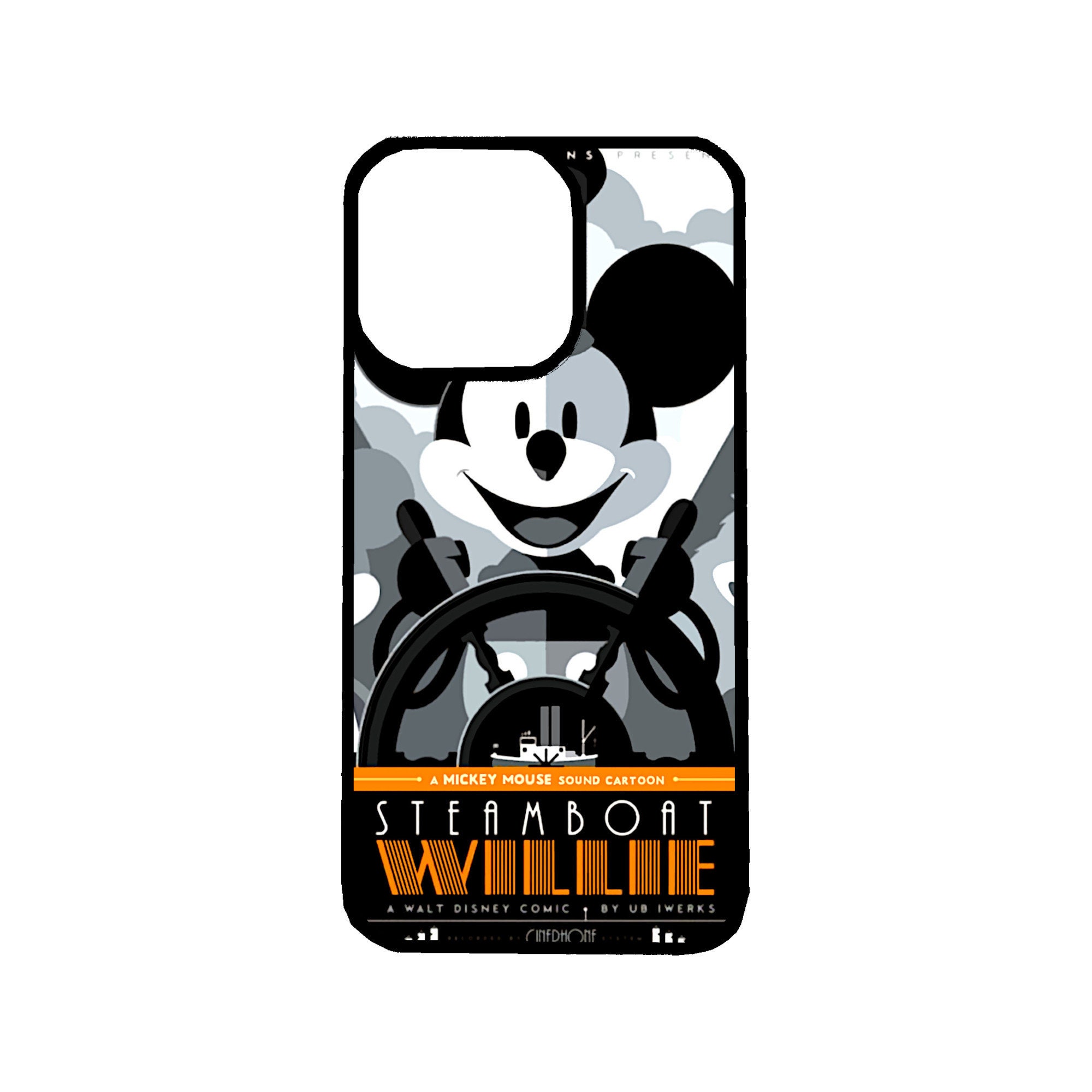 Funda para iPhone temática Mickey Mouse Steamboat Willie de Disney iPhone 6  6S 7 8 Plus, X XS Pro Max, XR, SE, 12 13 14 15 Mini Pro Max Plus -   México