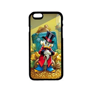 Disney iPhone Case Disney Art Scrooge McDuck Themed iPhone Case for iPhone 6 6S 7 8 Plus X XR XS Max SE 12,13,14,15/Mini/Pro/Max/Plus