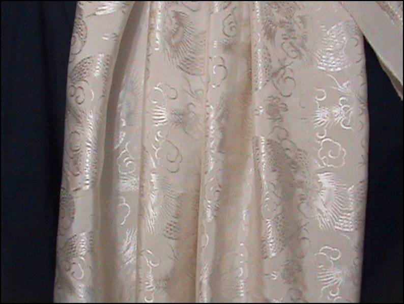 Vintage Silk Tablecloth And Napkins Etsy