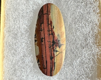 Indian Paint Stone Jasper - Oval Cabochon