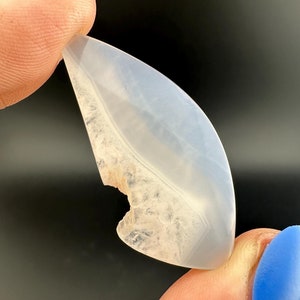 Iris Agate - Paulina Limb Cast with Quartz - Freeform Cabochon - Paulina Oregon