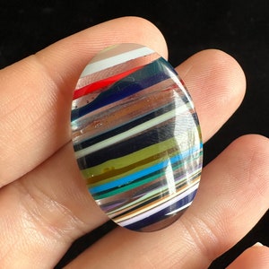 Surfite - Oval Cabochon - Surf Stone - Recycled Colored Surfboard Resin