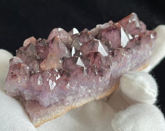 Amethyst with Red Hematite Inclusions - Crystal Cluster