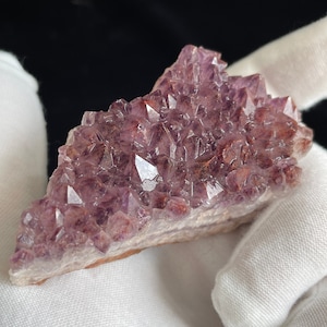 Amethyst - Crystal Cluster - Red Hematite Inclusions