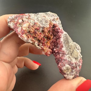 Erythrite - Cobalt Bloom Mineral Crystal - Bou Azzer, Morocco
