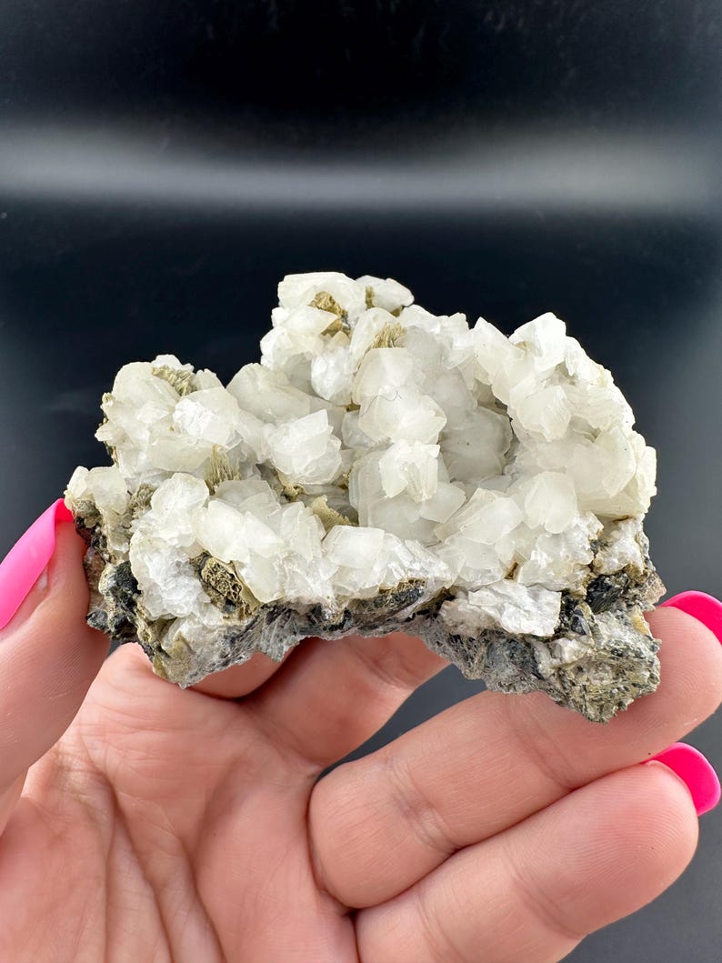 Geometric Rocks Utah Poker Chip Calcite - Crystal Cluster - Big Iron Mine - Cedar City, Utah ...