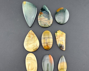 Blue Mountain, Morrisonite Jasper - Cabochon Lot - Jewelers Special - Oregon