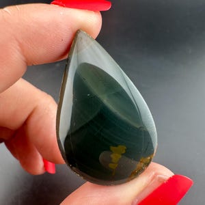 Blue Mountain Jasper - Teardrop Cabochon - Oregon