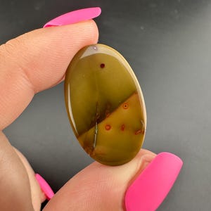 Morrisonite Designer Jasper - Oval Cabochon - Owyhee Canyon in Eastern Oregon