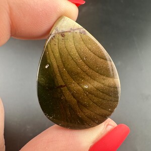 Orbicular Jasper - Teardrop Cabochon - Oregon