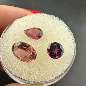 Rubellite Tourmaline - Faceted Gemstone Mixed Parcel - 2.51tcw