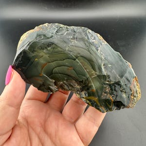 Blue Mountain Jasper Rough End Half - Oregon