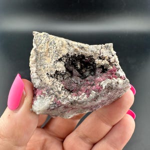 Cobaltoan Calcite and Malachite - Crystal Cluster Mineral Specimen - Bou Azzer, Morocco