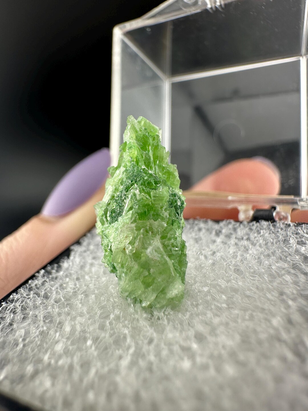 Chrome Tremolite - Thumbnail Crystal - St. Joe Mine - Balmat, New York ...