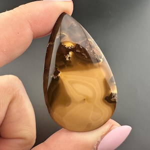 Rim - Bat Cave - Jasper - Teardrop Cabochon - Prineville, Oregon