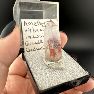 Amethyst with Hematite Inclusions - Thumbnail Crystals - Grand Reef Mine - Graham County, Arizona