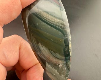 Blue Mountain Jasper - Shield Cabochon - Oregon