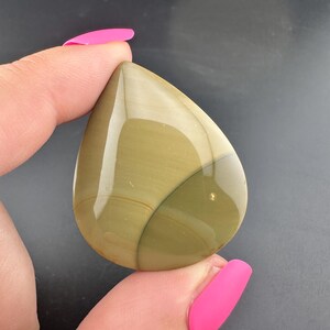 Blue Mountain Jasper - Teardrop Cabochon - Oregon